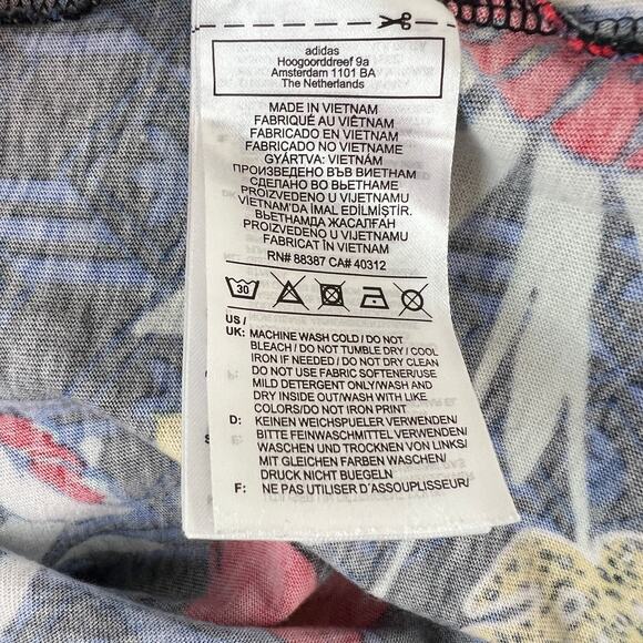 Adidas HER Studio London Top Floral Crew Neck Loose Fit Pullover Size M Medium - Picture 10 of 10